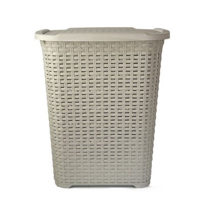 Будкрам купить Корзина для белья с крышкой RATTAN, пластик SNMZ Корзина для белья с крышкой RATTAN, пластик SNMZ 9