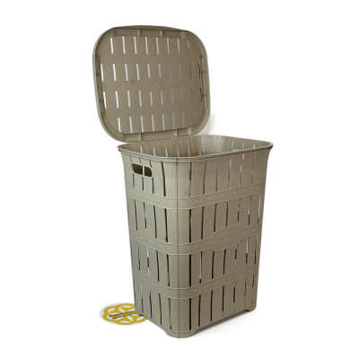 Будкрам купить Корзина для белья с крышкой BAMBU, пластик SNMZ Корзина для белья с крышкой BAMBU, пластик SNMZ 5