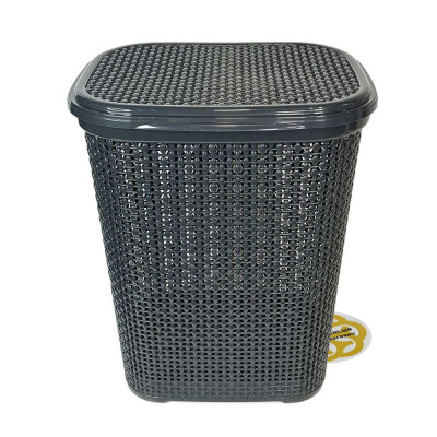 Будкрам купить Корзина для белья с крышкой DAMLA, пластик, антрацит SNMZ Корзина для белья с крышкой DAMLA, пластик, антрацит SNMZ 3