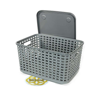 Будкрам купить Корзина для хранения PREMIUM M с крышкой, прямоугольная SNMZ Корзина для хранения PREMIUM M с крышкой, прямоугольная SNMZ 5