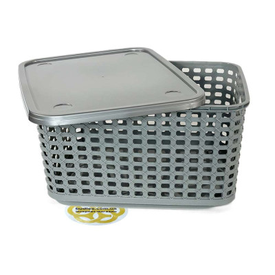 Будкрам купить Корзина для хранения PREMIUM M с крышкой, прямоугольная SNMZ Корзина для хранения PREMIUM M с крышкой, прямоугольная SNMZ 3