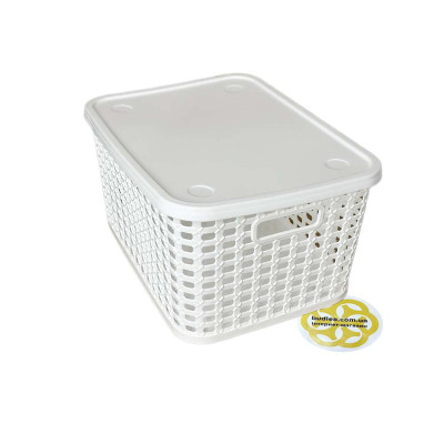 Будкрам купить Корзина для хранения PREMIUM M с крышкой, прямоугольная SNMZ Корзина для хранения PREMIUM M с крышкой, прямоугольная SNMZ 2