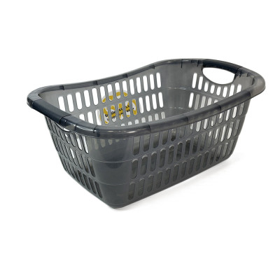 Будкрам купить Корзина для белья LUX, прямоугольная, прозрачный серый SNMZ