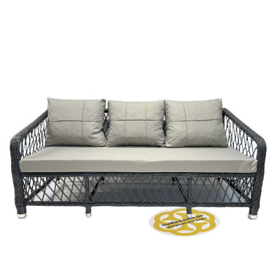 Будкрам купити Комплект садових меблів MILAN TRIPLE штучний ротанг, антрацит SNMZ Комплект садових меблів MILAN TRIPLE штучний ротанг, антрацит SNMZ 5