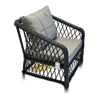 Будкрам купити Комплект садових меблів MILAN TRIPLE штучний ротанг, антрацит SNMZ Комплект садових меблів MILAN TRIPLE штучний ротанг, антрацит SNMZ 3