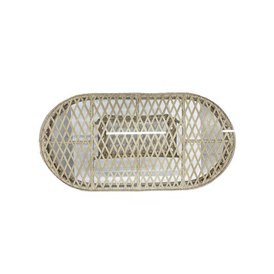 Будкрам купить Комплект садовой мебели PALERMO 6 искусственный ротанг, стол+6 стульев, бежевый SNMZ Комплект садовой мебели PALERMO 6 искусственный ротанг, стол+6 стульев, бежевый SNMZ 6