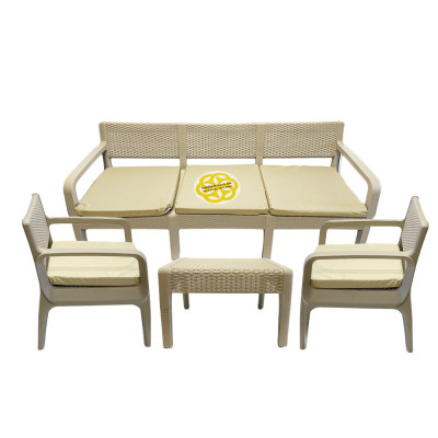 Будкрам купити Комплект садових меблів LATTE з тримісним диваном, колір бежевий SNMZ Комплект садових меблів LATTE з тримісним диваном, колір бежевий SNMZ 8