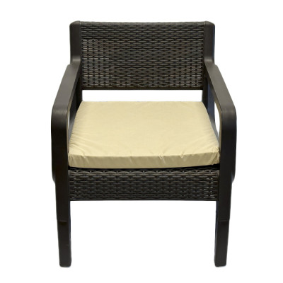 Будкрам купить Комплект садовой мебели COFFEEс трехместным диваном, коричневый, подушки беж SNMZ Комплект садовой мебели COFFEEс трехместным диваном, коричневый, подушки беж SNMZ 2