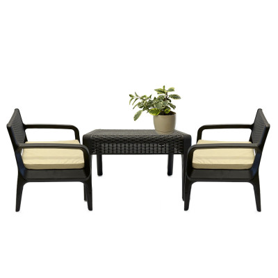 Будкрам купить Комплект садовой мебели COFFEEс трехместным диваном, коричневый, подушки беж SNMZ Комплект садовой мебели COFFEEс трехместным диваном, коричневый, подушки беж SNMZ 6