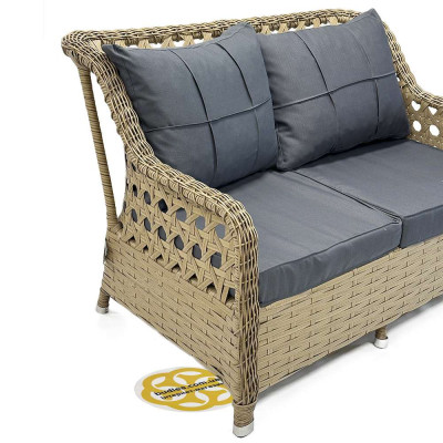 Будкрам купить Комплект садовой мебели GRAND DUAL  искусственный ротанг, бежевый Sanpreis Комплект садовой мебели GRAND DUAL  искусственный ротанг, бежевый Sanpreis 5