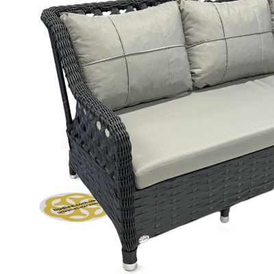 Будкрам купити Комплект садових меблів GRAND TRIPLE штучний ротанг, антрацит SNMZ Комплект садових меблів GRAND TRIPLE штучний ротанг, антрацит SNMZ 3