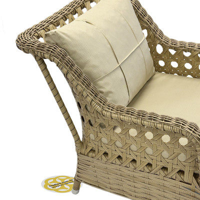 Будкрам купить Комплект садовой мебели GRAND 6 искусственный ротанг, стол+6 стульев, бежевый SNMZ Комплект садовой мебели GRAND 6 искусственный ротанг, стол+6 стульев, бежевый SNMZ 7