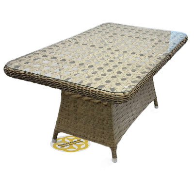 Будкрам купить Комплект садовой мебели GRAND 6 искусственный ротанг, стол+6 стульев, бежевый SNMZ Комплект садовой мебели GRAND 6 искусственный ротанг, стол+6 стульев, бежевый SNMZ 9