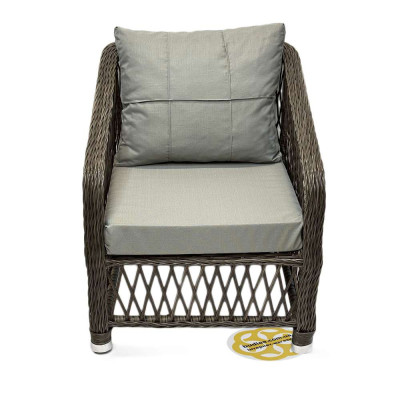 Будкрам купить Комплект садовой мебели MILAN 6 искусственный ротанг, стол и 6 стульев, коричневый Sanpreis Комплект садовой мебели MILAN 6 искусственный ротанг, стол и 6 стульев, коричневый Sanpreis 7