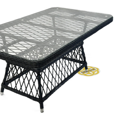 Будкрам купити Комплект садових меблів MILAN 4 штучний ротанг, антрацит SNMZ Комплект садових меблів MILAN 4 штучний ротанг, антрацит SNMZ 4