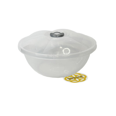 Будкрам купить Пластиковая миска с крышкой 7,5Л пищевая, круглая, прозрачный SNMZ