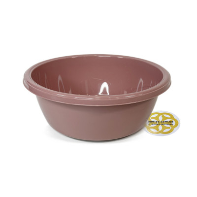 Будкрам купить Пластиковая миска 7,5Л пищевая, круглая, пыльная роза SNMZ Пластиковая миска 7,5Л пищевая, круглая, пыльная роза SNMZ 4