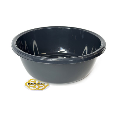 Будкрам купить Пластиковая миска 10,5Л ELIT, пищевая, круглая, антрацит SNMZ Пластиковая миска 10,5Л ELIT, пищевая, круглая, антрацит SNMZ 2