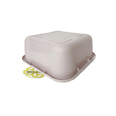 Будкрам купити Пластиковий контейнер 10Л без кришки, квадратний, блідо-рожевий SNMZ Пластиковий контейнер 10Л без кришки, квадратний, блідо-рожевий SNMZ 4