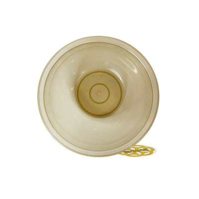 Будкрам купити Пластикова миска 4Л харчова, кругла, прозорий беж SNMZ Пластикова миска 4Л харчова, кругла, прозорий беж SNMZ 2