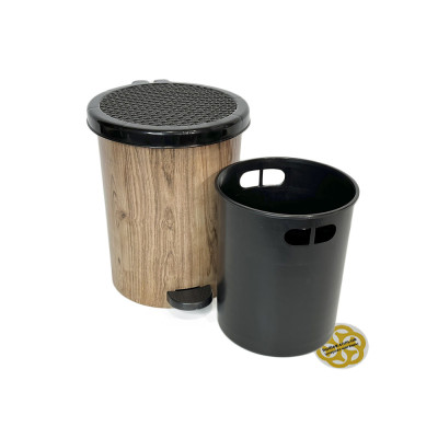 Будкрам купити Набір відер з педаллю WOOD 22Л, 11Л і 7Л, пластик, з візерунком та внутрішнім відром SNMZ Набір відер з педаллю WOOD 22Л, 11Л і 7Л, пластик, з візерунком та внутрішнім відром SNMZ 5