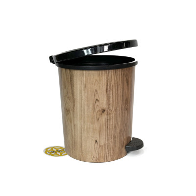 Будкрам купити Набір відер з педаллю 3в1 WOOD 22Л, 11Л та 7Л, пластик, під дерево SNMZ Набір відер з педаллю 3в1 WOOD 22Л, 11Л та 7Л, пластик, під дерево SNMZ 2