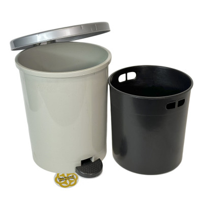 Будкрам купити Відро з педаллю GRAY 22Л з внутрішнім контейнером, пластик, сірий SNMZ Відро з педаллю GRAY 22Л з внутрішнім контейнером, пластик, сірий SNMZ 3