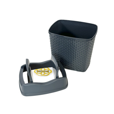 Будкрам купити Набір аксесуарів для ванної кімнати DAMLA 5в1, антрацит SNMZ Набір аксесуарів для ванної кімнати DAMLA 5в1, антрацит SNMZ 3