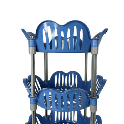 Будкрам купити Стелаж пластиковий на 4 полиці, круглий, синій SNMZ Стелаж пластиковий на 4 полиці, круглий, синій SNMZ 3