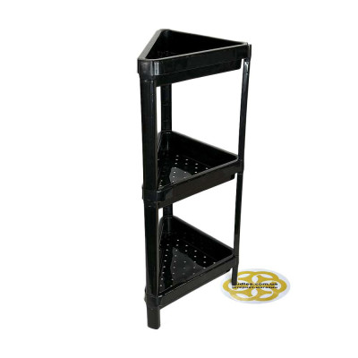 Будкрам купити Стелаж пластиковий TREND на 3 полиці, чорний SNMZ Стелаж пластиковий TREND на 3 полиці, чорний SNMZ 3