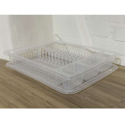 Будкрам купить Сушилка для посуды с поддоном, пластик, прозрачный SNMZ Сушилка для посуды с поддоном, пластик, прозрачный SNMZ 2