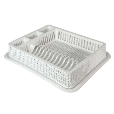 Будкрам купить Сушилка для посуды с поддоном KNITTING, пластик SNMZ