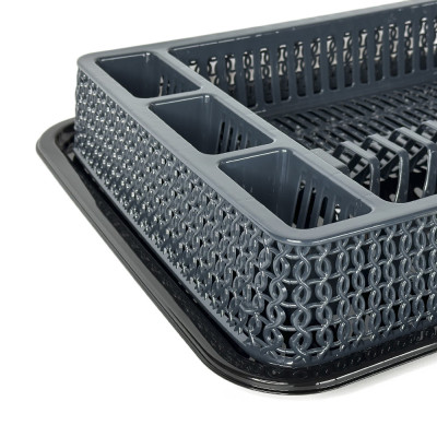 Будкрам купить Сушилка для посуды с поддоном KNITTING, пластик SNMZ Сушилка для посуды с поддоном KNITTING, пластик SNMZ 5