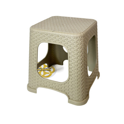 Будкрам купить Табурет пластиковый RATTAN, низкий Sanpreis Табурет пластиковый RATTAN, низкий Sanpreis 2