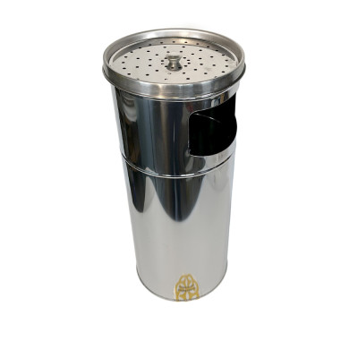 Будкрам купить Урна-пепельница с решеткой, нержавеющая сталь, диаметр 25 см УЦЕНКА Efor Урна-пепельница с решеткой, нержавеющая сталь, диаметр 25 см УЦЕНКА Efor 2