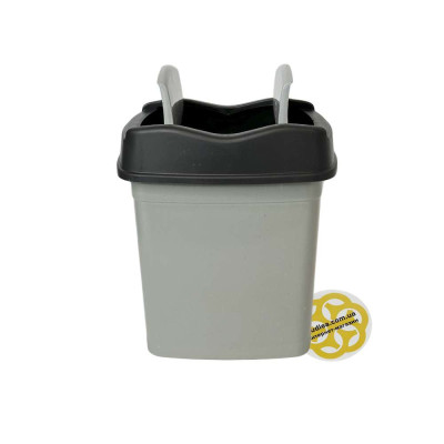 Будкрам купить Мусорное ведро 5Л FLAT VORTEX пластик, серый SNMZ Мусорное ведро 5Л FLAT VORTEX пластик, серый SNMZ 4