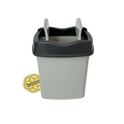 Будкрам купить Мусорное ведро 5Л FLAT VORTEX пластик, серый SNMZ Мусорное ведро 5Л FLAT VORTEX пластик, серый SNMZ 3