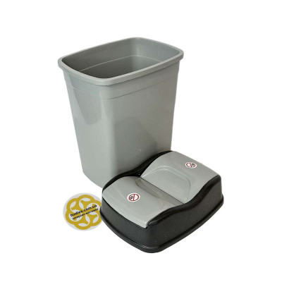 Будкрам купить Мусорное ведро 15Л FLAT VORTEX пластик, серый SNMZ Мусорное ведро 15Л FLAT VORTEX пластик, серый SNMZ 5