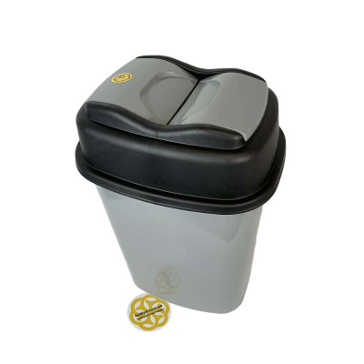 Будкрам купить Мусорное ведро 60Л FLAT VORTEX пластик, серый SNMZ Мусорное ведро 60Л FLAT VORTEX пластик, серый SNMZ 7