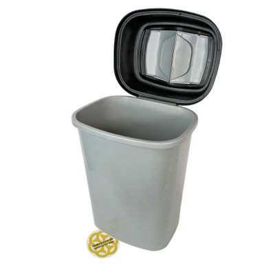 Будкрам купить Мусорное ведро 60Л FLAT VORTEX пластик, серый SNMZ Мусорное ведро 60Л FLAT VORTEX пластик, серый SNMZ 5