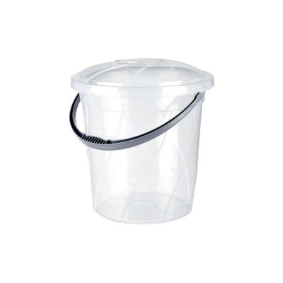 Будкрам купити Відро пластикове з кришкою та ручкою 20Л, кругле, прозоре+совок У ПОДАРУНОК SNMZ Відро пластикове з кришкою та ручкою 20Л, кругле, прозоре+совок У ПОДАРУНОК SNMZ 5