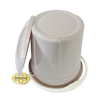 Будкрам купити Відро пластикове з кришкою та ручкою 20Л LUX, кругле, блідо-рожевий SNMZ Відро пластикове з кришкою та ручкою 20Л LUX, кругле, блідо-рожевий SNMZ 3