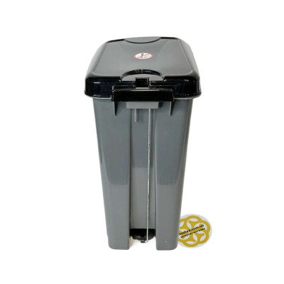 Будкрам купити Відро для сміття з педаллю 20 Л прямокутне, пластик, сірий SNMZ Відро для сміття з педаллю 20 Л прямокутне, пластик, сірий SNMZ 4