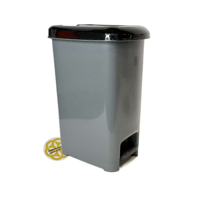 Будкрам купити Відро для сміття з педаллю 20 Л прямокутне, пластик, сірий SNMZ
