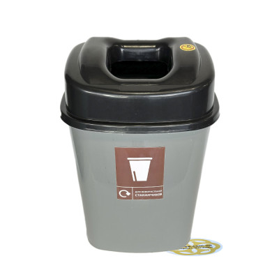 Будкрам купить Баки для сортировки мусора 60Л, крышка с отверстием, пластик, серый+пакеты для сортировки мусора на 60Л В ПОДАРОК SNMZ Баки для сортировки мусора 60Л, крышка с отверстием, пластик, серый+пакеты для сортировки мусора на 60Л В ПОДАРОК SNMZ 4