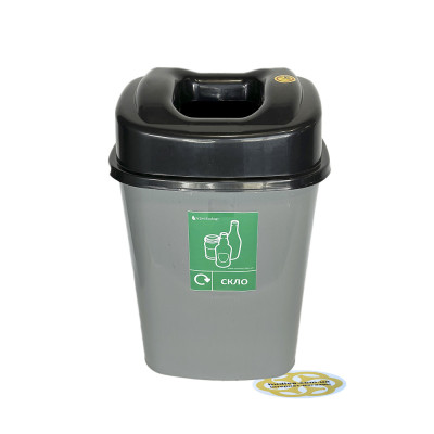 Будкрам купити Баки для сортування сміття 3х60Л, кришка з отвором, пластик, сірий SNMZ Баки для сортування сміття 3х60Л, кришка з отвором, пластик, сірий SNMZ 3