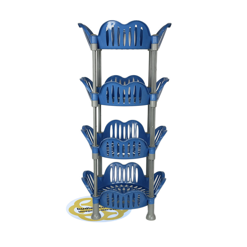 Будкрам купити Стелаж пластиковий на 4 полиці, круглий, синій SNMZ