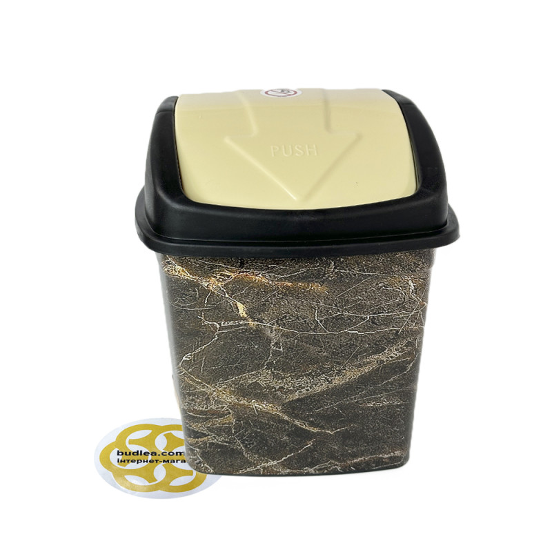 Будкрам купити Відро для сміття 5Л FLAT CLICK пластик, кольорове SNMZ