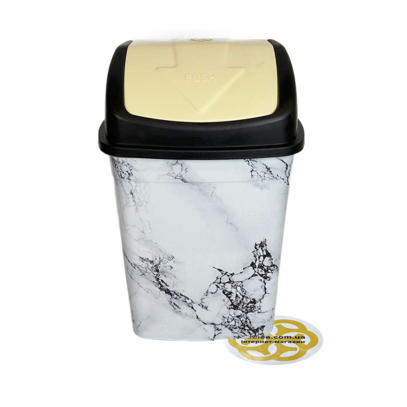 Будкрам купити Відро для сміття 15Л DESIGN CLICK пластик, з візерунком SNMZ