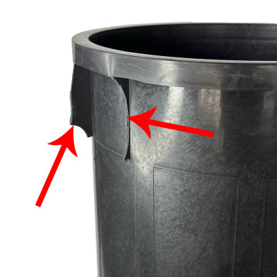 Будкрам купити Бак для сміття 90Л типу буфет, пластик, чорний - УЦІНКА Afacan Plastik Бак для сміття 90Л типу буфет, пластик, чорний - УЦІНКА Afacan Plastik 2